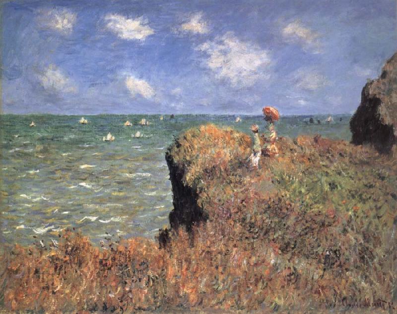 Claude Monet The Cliff Walk,Pourville Germany oil painting art